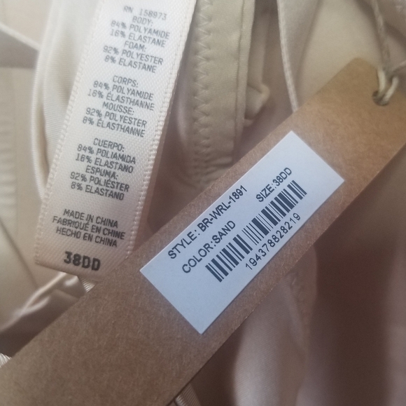 Skims Wireless Form T-SHIRT DEMI BRA Sand Size 38DD NWT - Picture 4 of 4